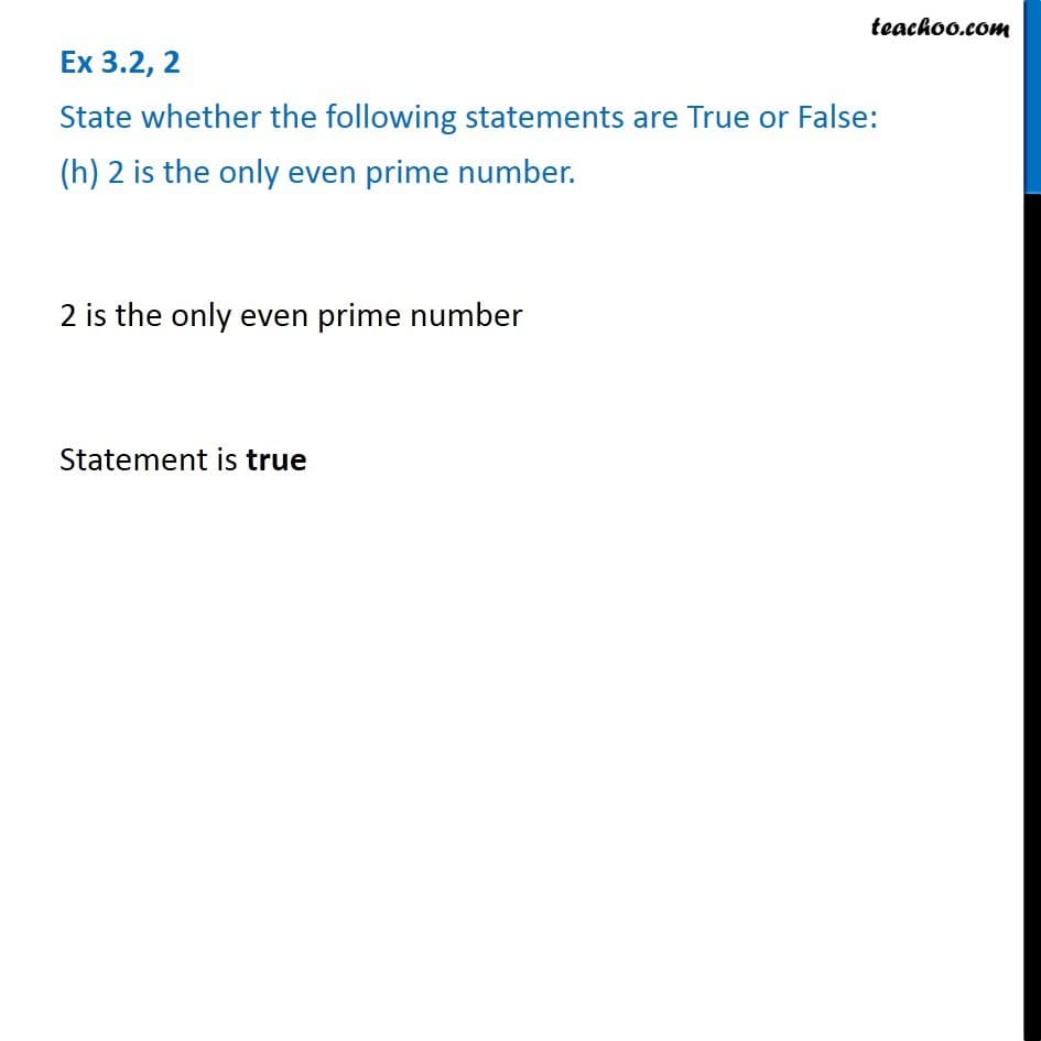 Fact Check: Are even numbers prime?