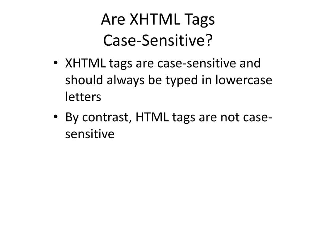 Fact Check: Are html tags case sensitive?
