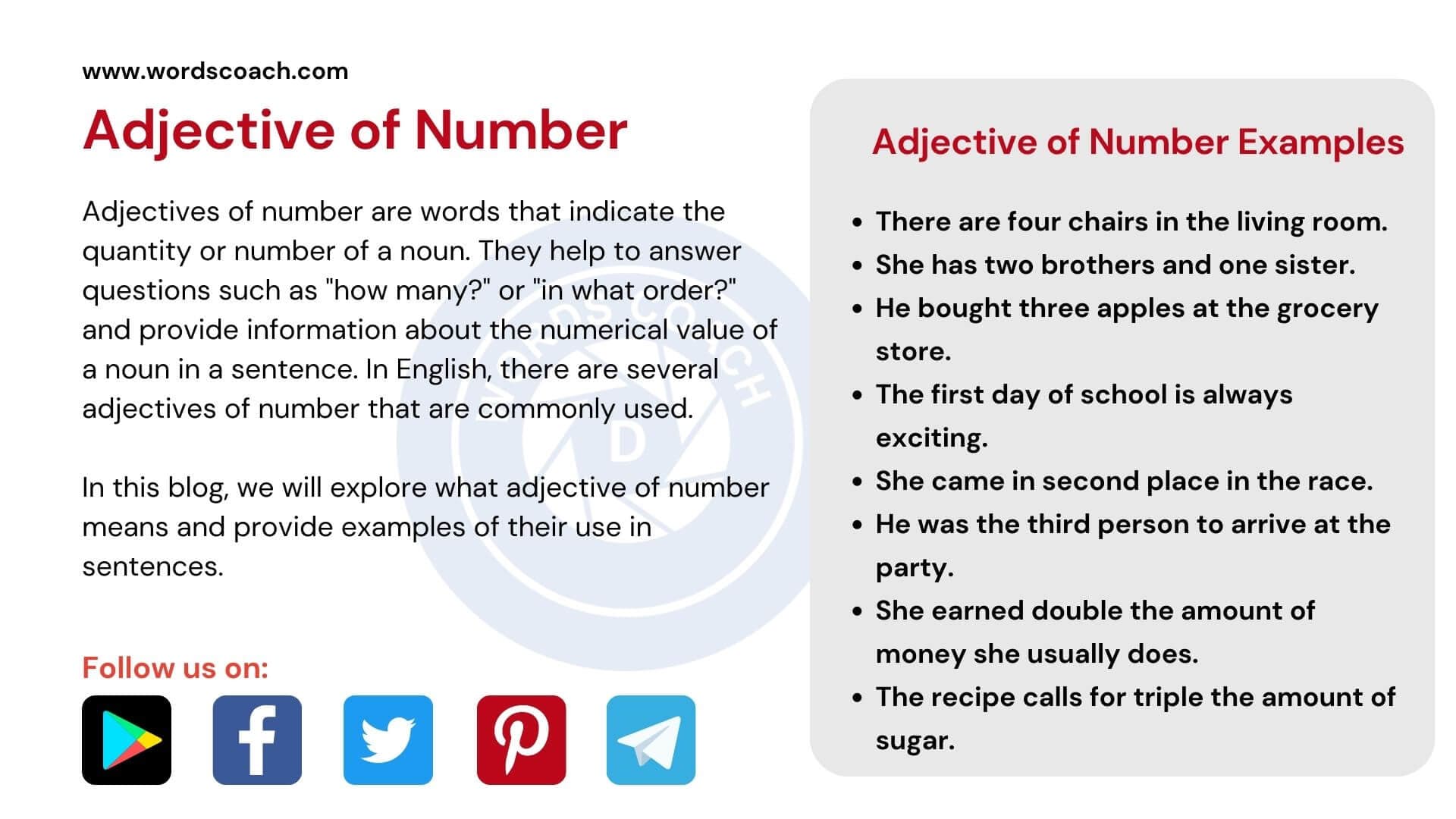 Fact Check: Are numbers adjectives?