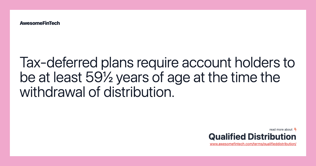 Fact Check: Are qtp distributions taxable?
