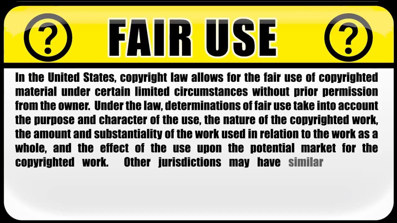 Fact Check: Are ytps fair use?