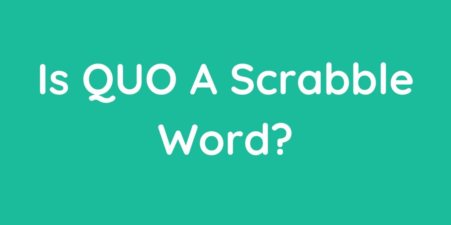 Fact Check: Is "QO" an acceptable Scrabble word?
