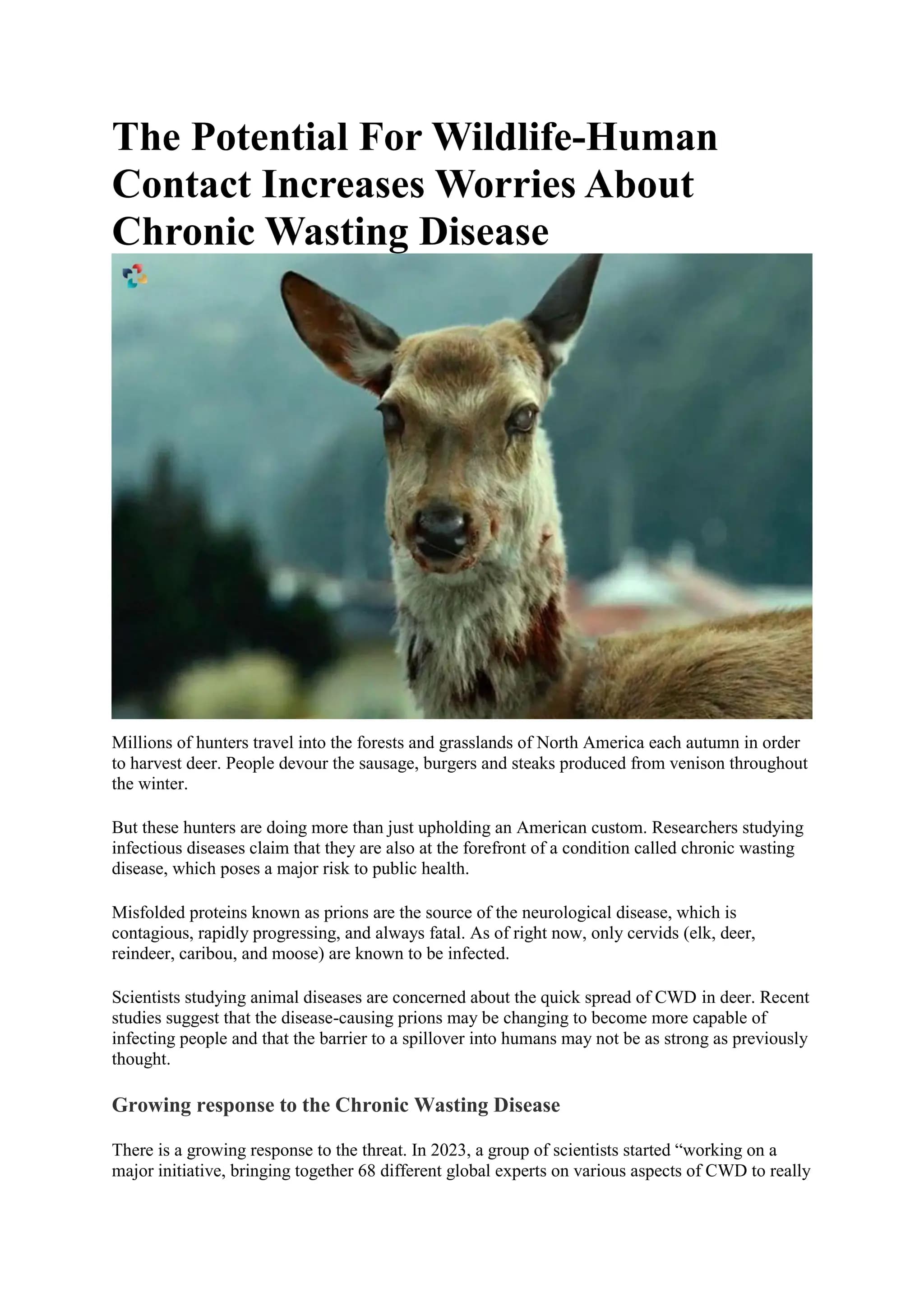 Fact Check: Is CWD harmful to humans?