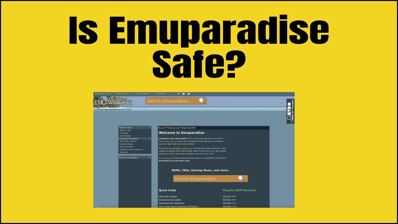 Fact Check: Is Emuparadise safe?
