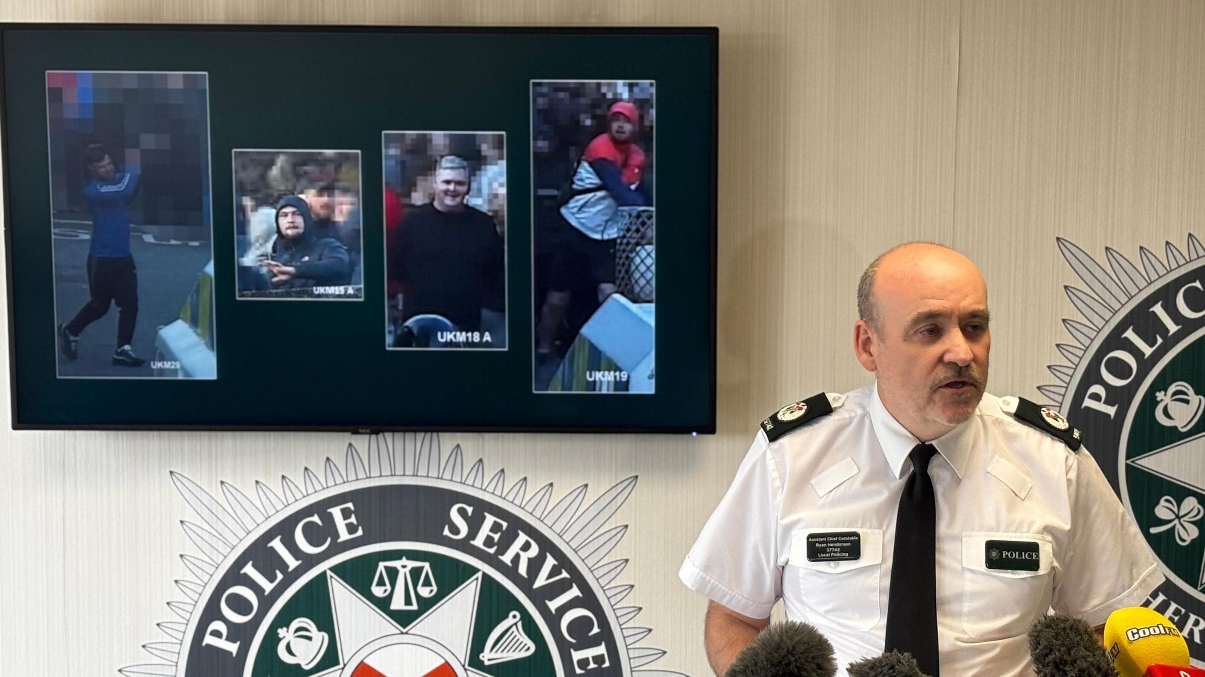 Fact Check: A crowd pulled bricks and masonry from a derelict building which they threw at police.