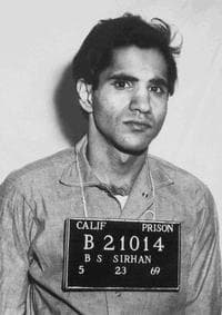 Fact Check: Sirhan Sirhan was convicted of first-degree murder and is serving life in prison.