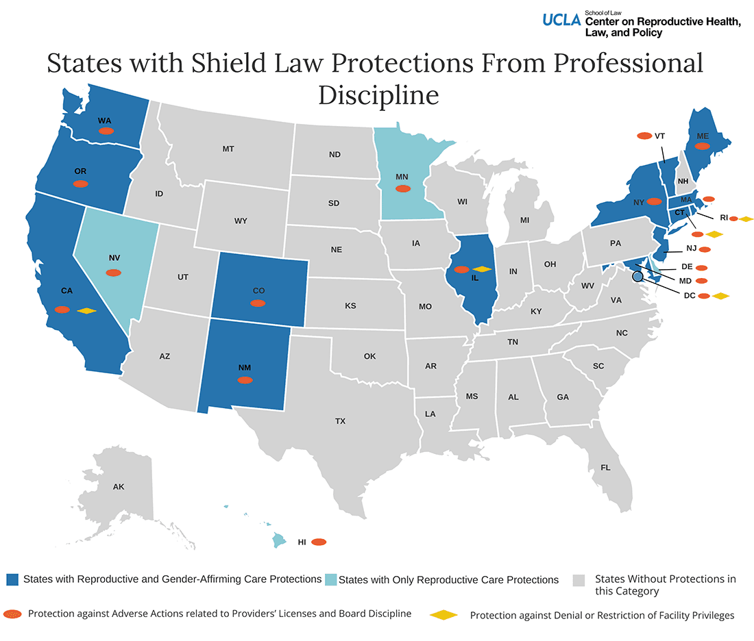 Fact Check: According to the Kaiser Family Foundation, Illinois is one of 22 states and the District of Columbia that have shield laws protecting abortion patients and providers from criminal or civil action from states that restrict the procedure.