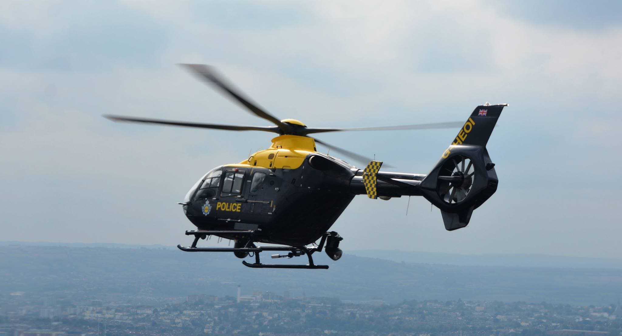 Fact Check: A police helicopter also hovered over the town centre.