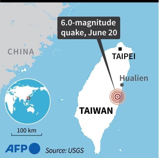 Fact Check: A magnitude 6.4 earthquake struck off the coast of Hualien County in eastern Taiwan at 7pm yesterday.