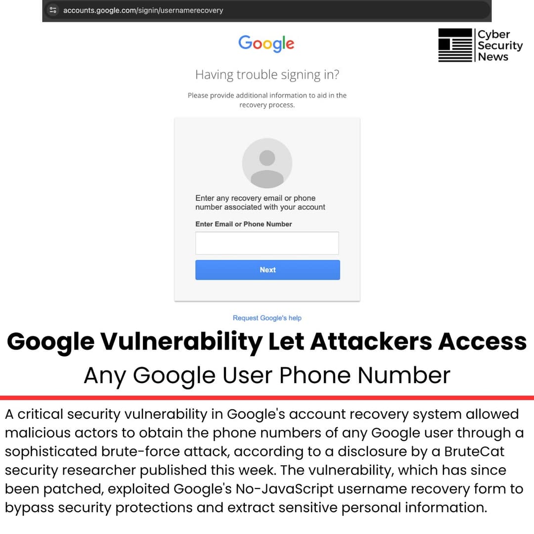 Fact Check: Brutecat found that Google #39 s account recovery forms worked