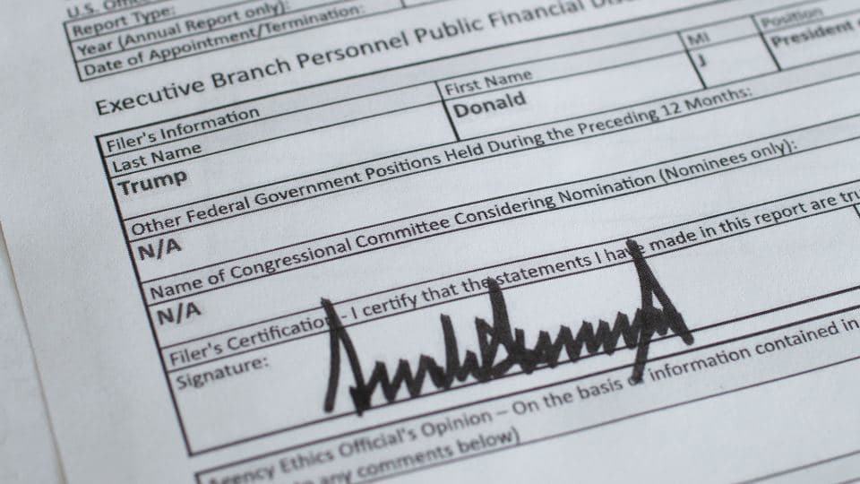 Fact Check: The Office of Government Ethics released President Donald Trump's financial disclosure forms on a Friday in October 2023.