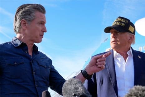 Fact Check: California Governor Gavin Newsom met with President Donald Trump at the White House to lobby for federal disaster relief after Trump was sworn in for a second term in January 2025.