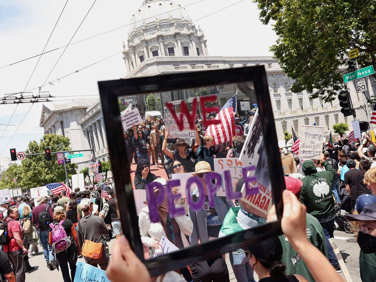 Fact Check: During the No Kings protests, a driver in San Francisco hit at least four demonstrators, resulting in non-life-threatening injuries.