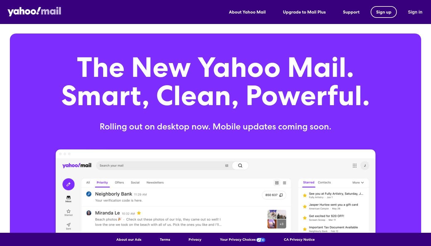 Fact Check: Yahoo provides information on how personal data is used in its privacy and cookie policies.
