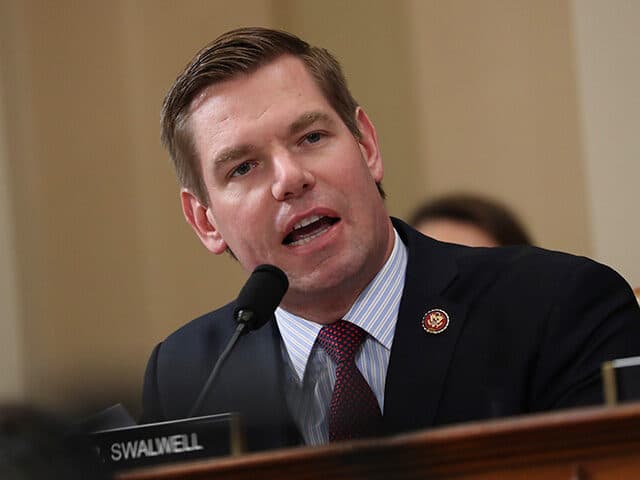 Fact Check: Rep. Eric Swalwell (D-CA) addressed a crowd of 'No Kings' protesters and declared, 'Trump has to go!'