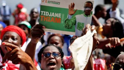 Fact Check: Thousands of protesters gathered in Abidjan, Ivory Coast on April 26, 2023, to demand the reinstatement of Tidjane Thiam on the electoral list for the presidential election scheduled for October 2023.
