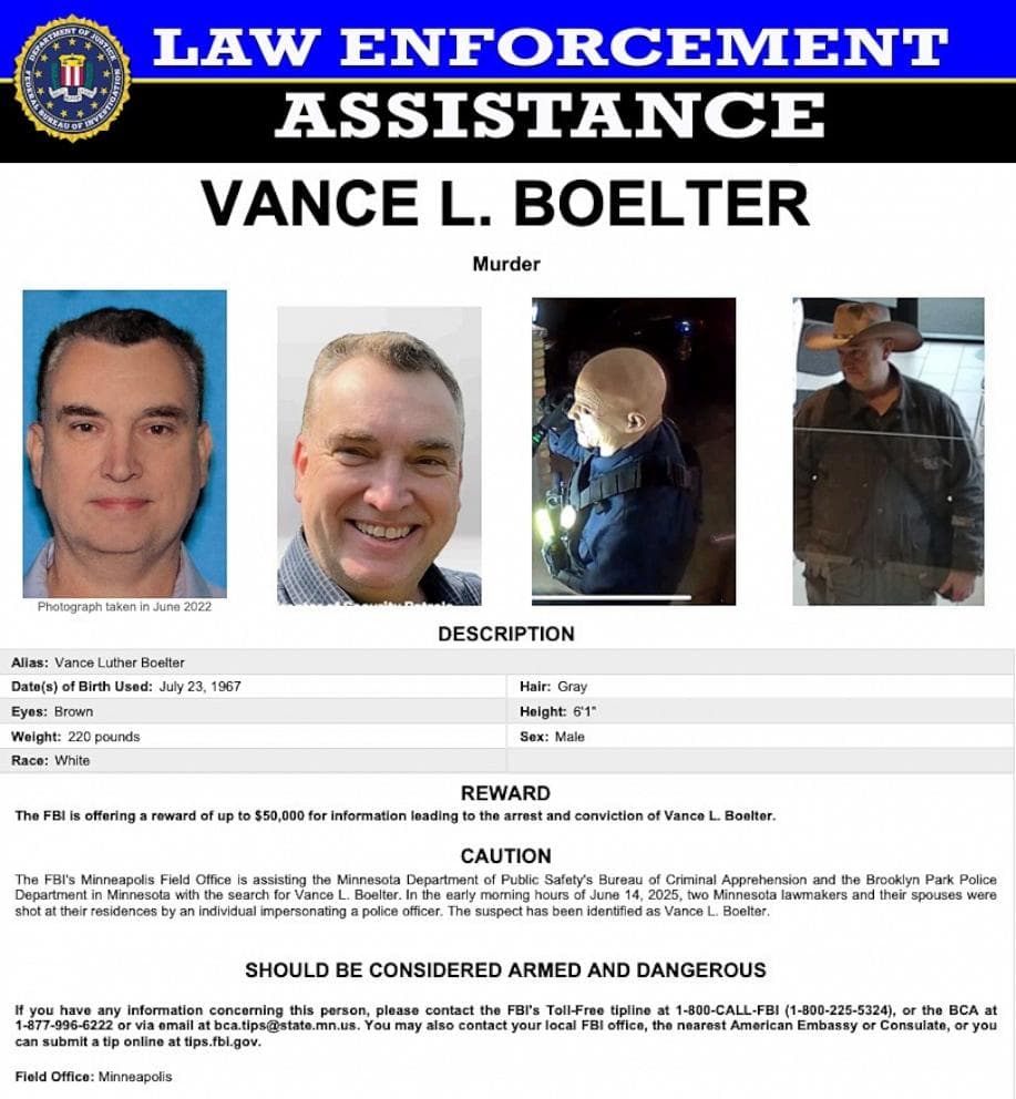 Fact Check: Vance Boelter allegedly posed as a police officer and wore a realistic latex mask to gain access to the victims' homes.