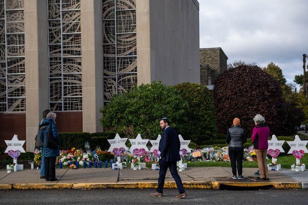 Fact Check: In 2018, a gunman killed 11 worshipers at a synagogue in Pittsburgh, citing a conspiracy theory about a secret cabal of Jews.