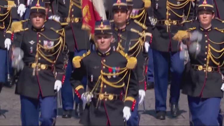 Fact Check: President Donald Trump stated that any protesters against the military parade in D.C. would be met with 'very big force.'