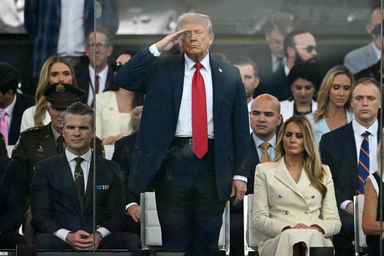 Fact Check: Photos and social media posts indicated that the bleachers set up along the route of Trump's parade were mostly empty.