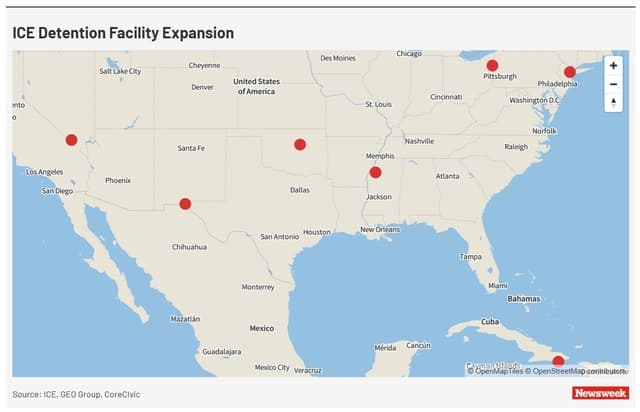 Fact Check: ICE was holding more than 56,000 individuals in detention facilities throughout the country as of June 2025, which is a record high.