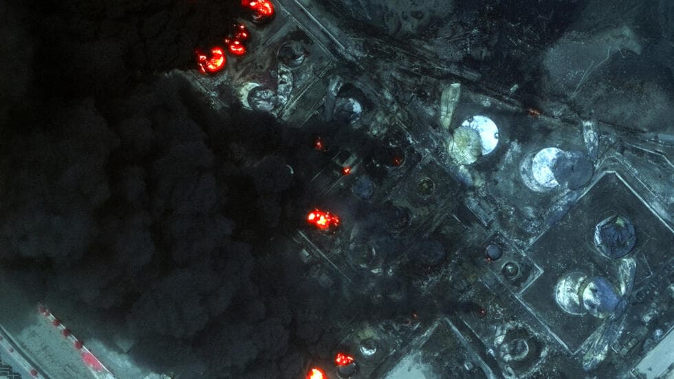 Fact Check: Satellite imagery from Maxar shows damage to the pilot fuel enrichment plant and an electrical substation at the Natanz nuclear facility in Iran as of October 2023.