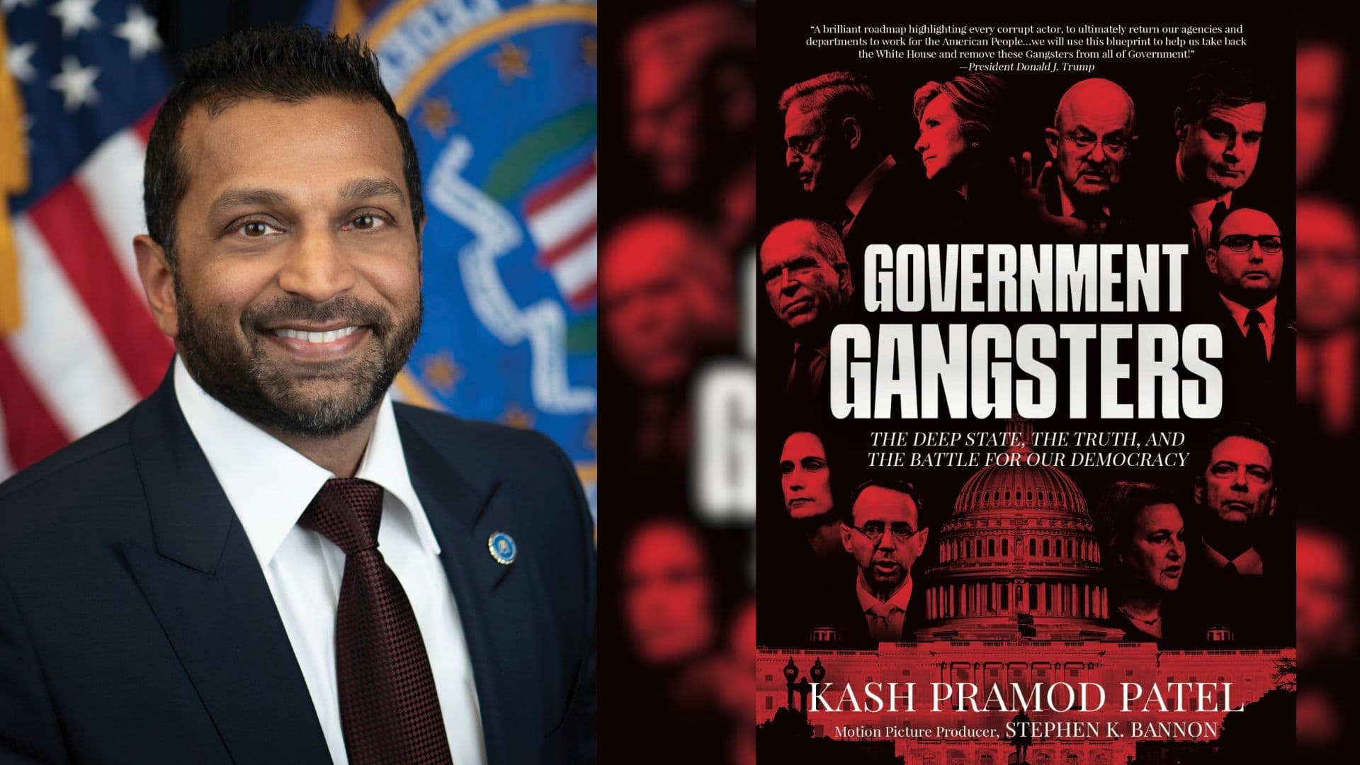 Fact Check: During the livestream, Mayor Eric Adams promoted the book 'Government Gangsters' written by Kash Patel, who served as FBI Director under President Donald Trump.