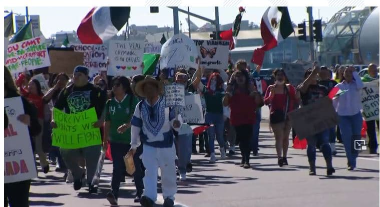 Fact Check: Protests against federal immigration enforcement raids occurred in Los Angeles and other major cities, with police using tear gas and crowd-control munitions to disperse protesters.