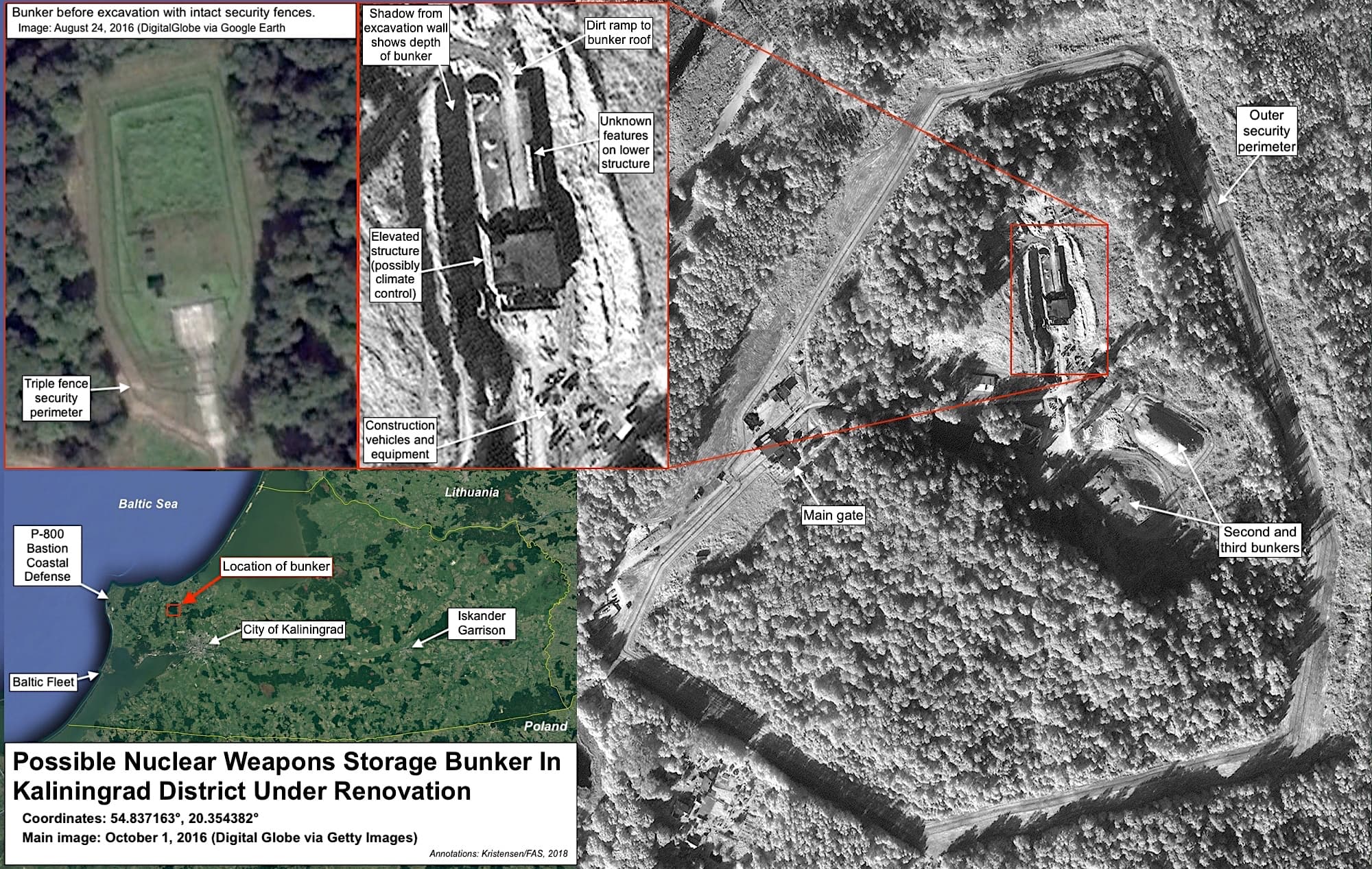 Fact Check: In Kaliningrad, satellite images taken in May 2025 show significant reconstruction at a suspected nuclear weapons storage site, including the addition of triple-layered fencing, new buildings, and advanced communications equipment.
