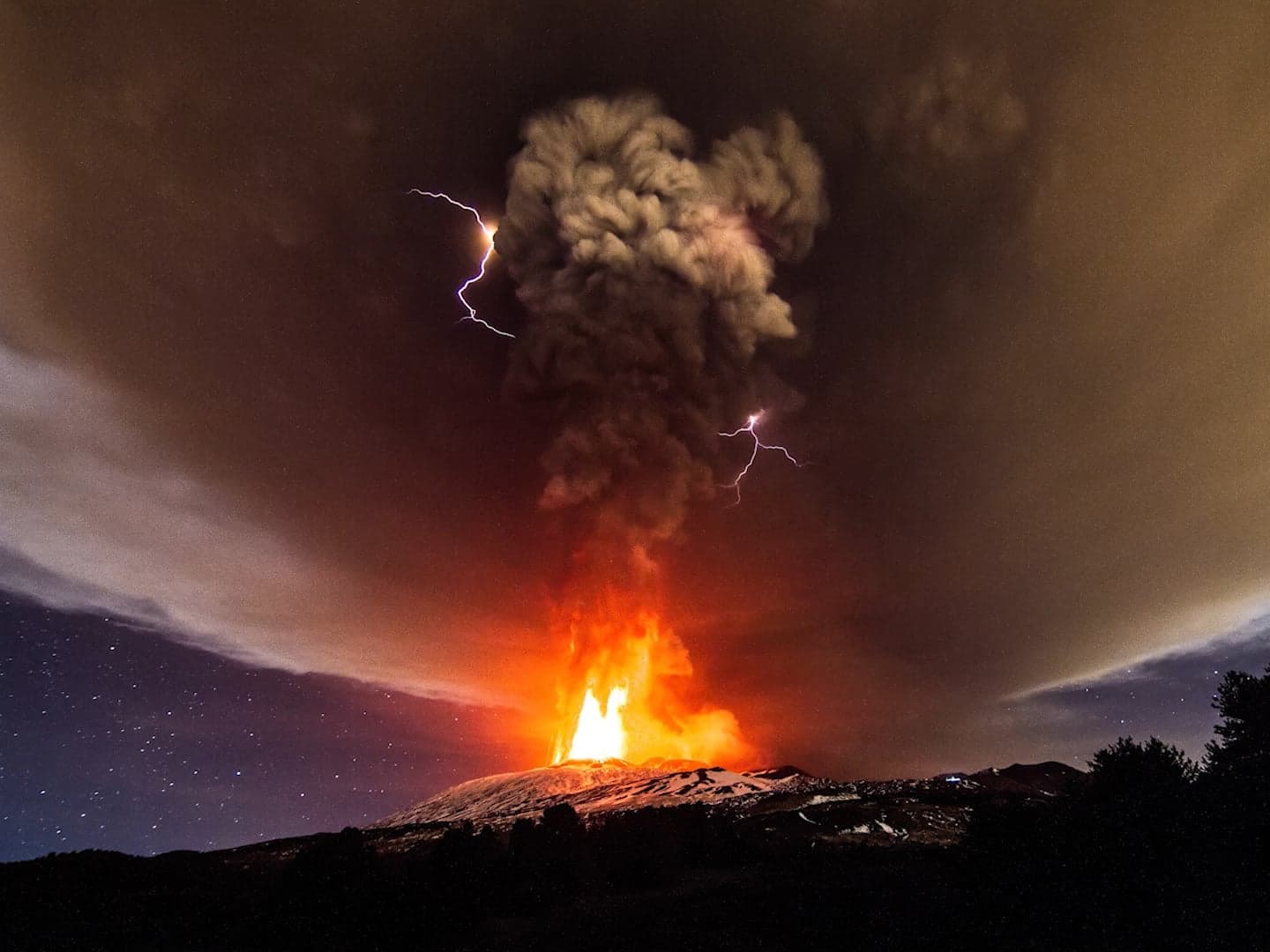 Fact Check: A Facebook post sharing an image of Mount Etna erupting into a white mushroom cloud on June 2, 2023, garnered over 72,000 likes.