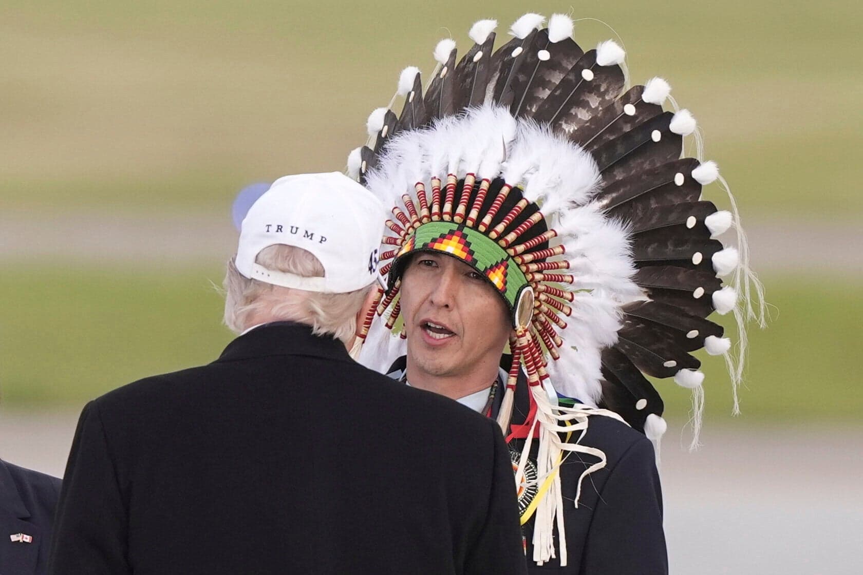 Fact Check: Steven Crowchild, a leader of the Tsuut’ina First Nation, greeted President Donald Trump at Calgary International Airport on June 15, 2025, ahead of the G7 Summit.