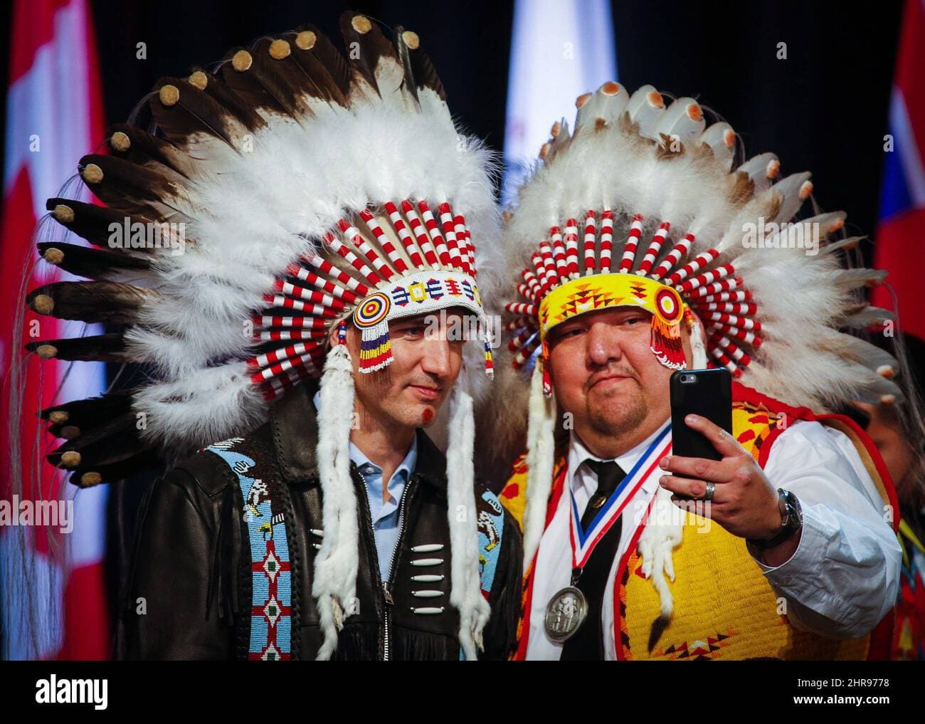 Fact Check: Steven Crowchild prayed and consulted with leaders of the Tsuut’ina First Nation before deciding to stay and speak with President Trump.