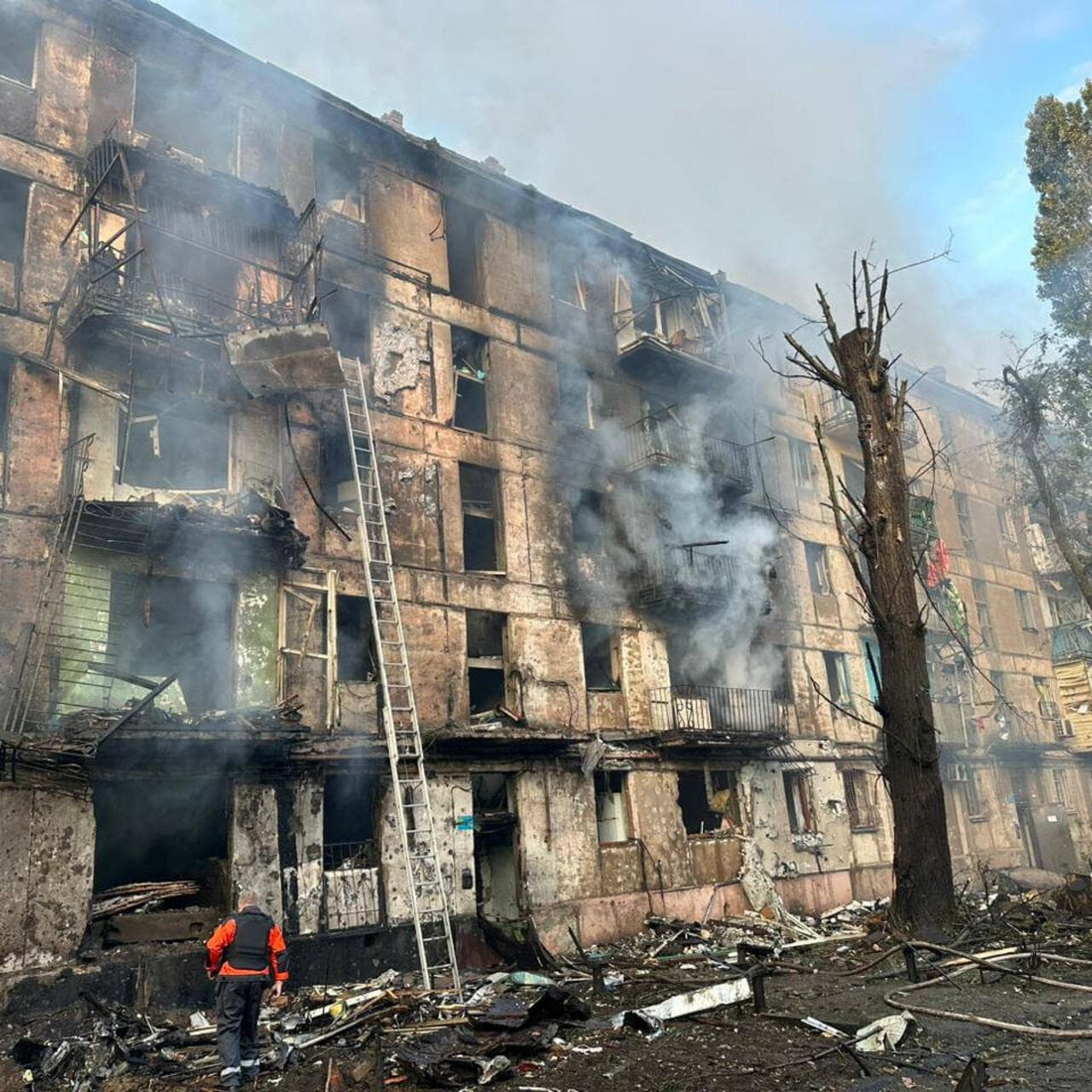 Fact Check: The Russian missile and drone attack on Kyiv on October 10, 2023, resulted in at least 15 injuries and damage to a kindergarten, industrial infrastructure, and residential buildings.
