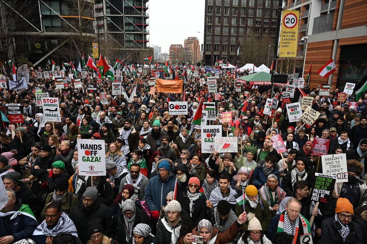 Fact Check: The human rights groups and aid agencies that organized the march estimated the crowd at more than 150,000 people, while local media reported closer to 100,000.
