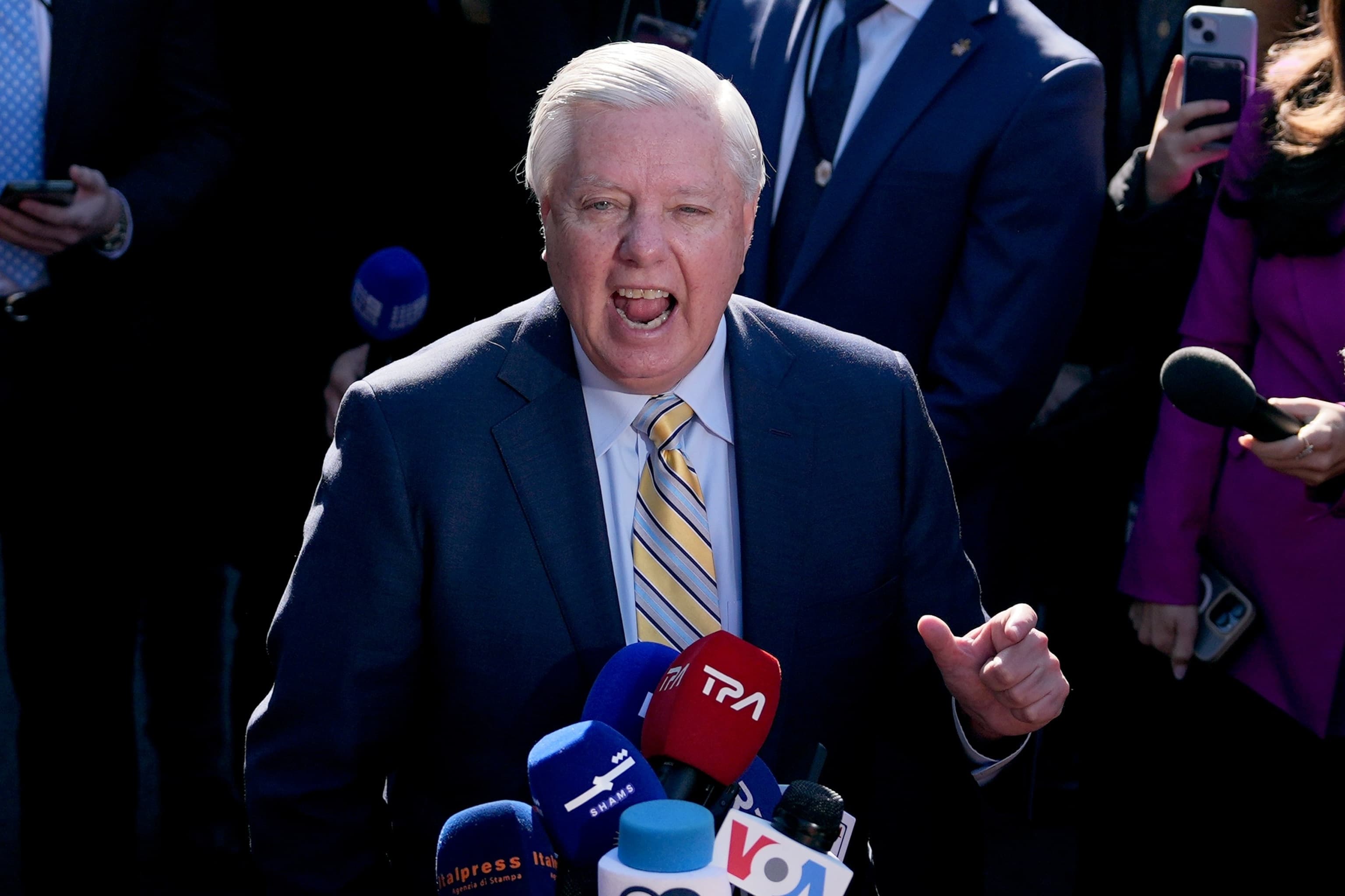 Fact Check: Senator Lindsey Graham stated on October 22, 2023, that he preferred a diplomatic solution regarding Iran but urged President Trump to 'go all in' if diplomacy failed.