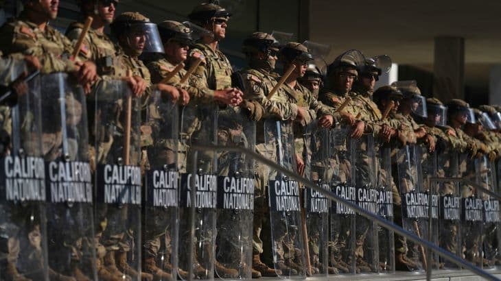 Fact Check: Trump suggested that the deployment of National Guard troops to Los Angeles was the reason protests in that city went peacefully on June 15, 2025.