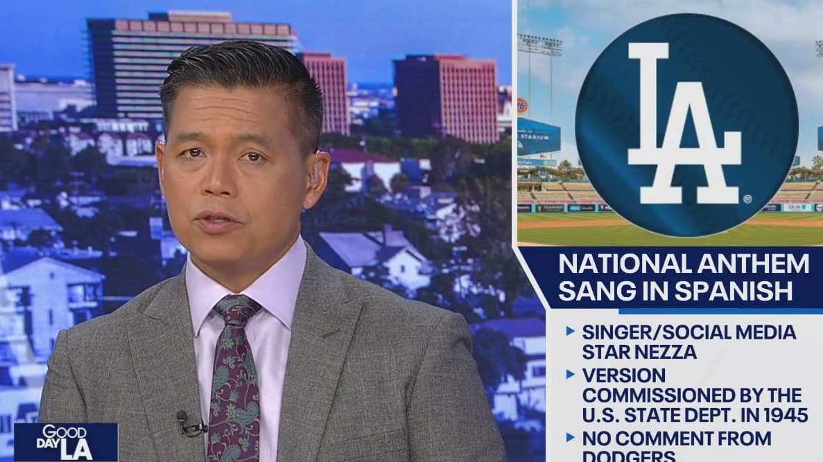 Fact Check: Dodgers staff warned Nezza to sing anthem in English before her performance.