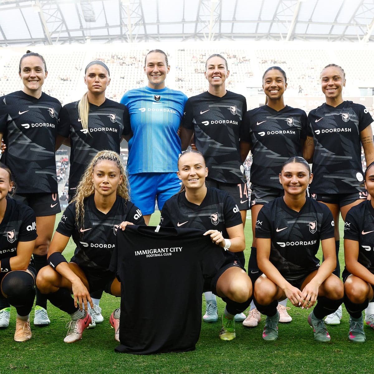 Fact Check: Angel City FC supports immigration rights, branding themselves 'Immigrant City Football Club.'