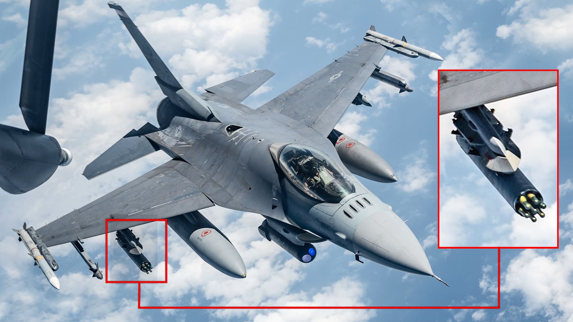 Fact Check: F-16s in the Middle East have been using APKWS IIs to down drones since last year.