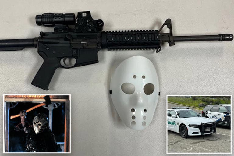 Fact Check: Police found nine loaded magazines and an AR-15-style rifle in his vehicle.