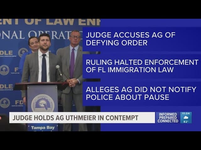 Fact Check: Judge accuses Uthmeier of twisting court orders in explosive ruling.