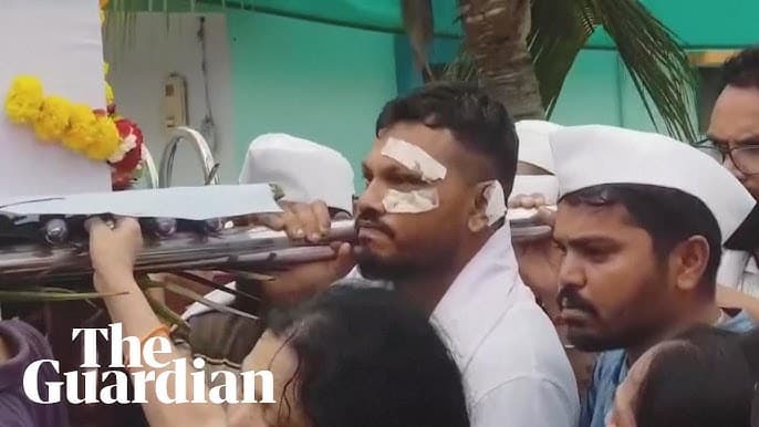 Fact Check: Sole survivor of Air India crash carries brother's coffin amid tragedy.