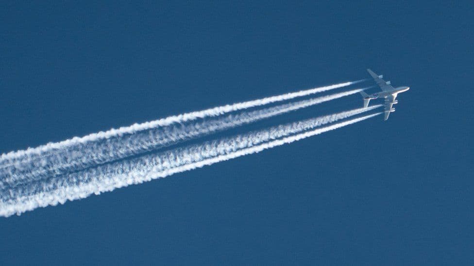 Fact Check: Airplanes produce chemtrails when they fly to manipulate the populace.