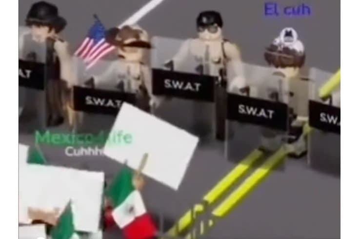 Fact Check: Roblox protesters are being 'shot' by players dressed as police officers.