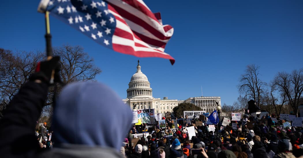 Fact Check: Hundreds of thousands protested against the president during a disastrous week.