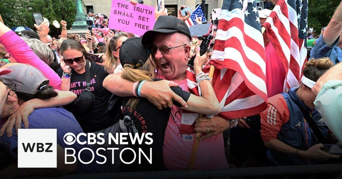 Fact Check: Karen Read's supporters celebrated her not-guilty verdict with loud cheers.