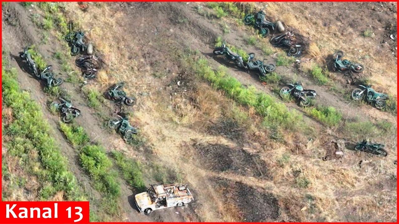 Fact Check: All 13 Russian motorcycles destroyed during the Ukrainian counterattack.