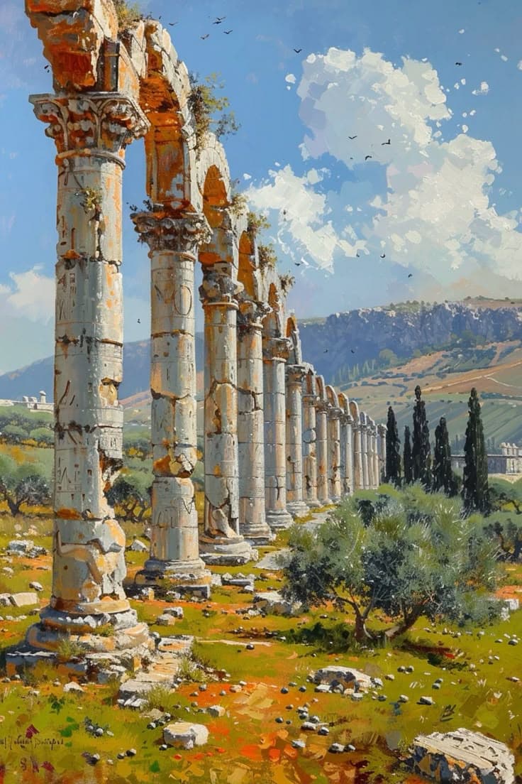 Fact Check: Roman painters adapted classical themes with local twists, like mistletoe.