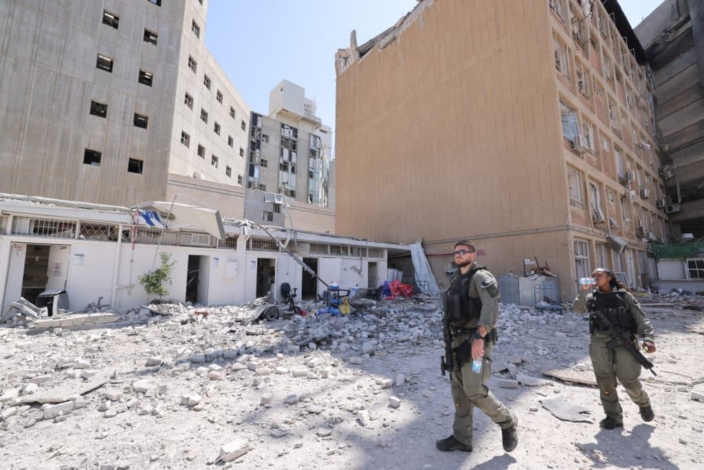 Fact Check: Iranian missiles hit a hospital in Israel, wounding 240.
