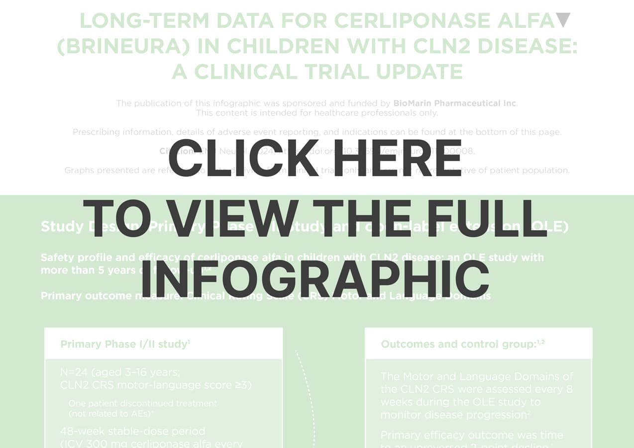 Fact Check: Brineura no longer slows CLN2 progression after significant decline in functions.